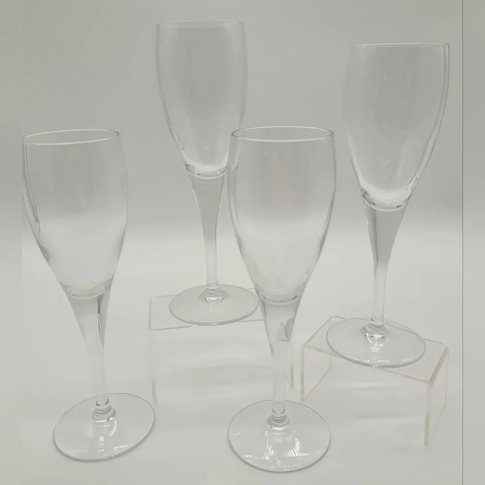 Vintage Crystal Champagne Flutes set of 4​​​